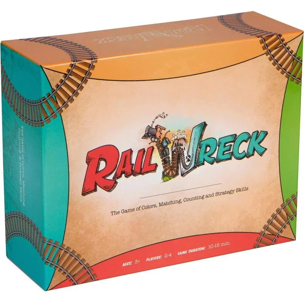 Inspiration Play Rail Wreck Kids Train-Themed Preschool Educational Board Game